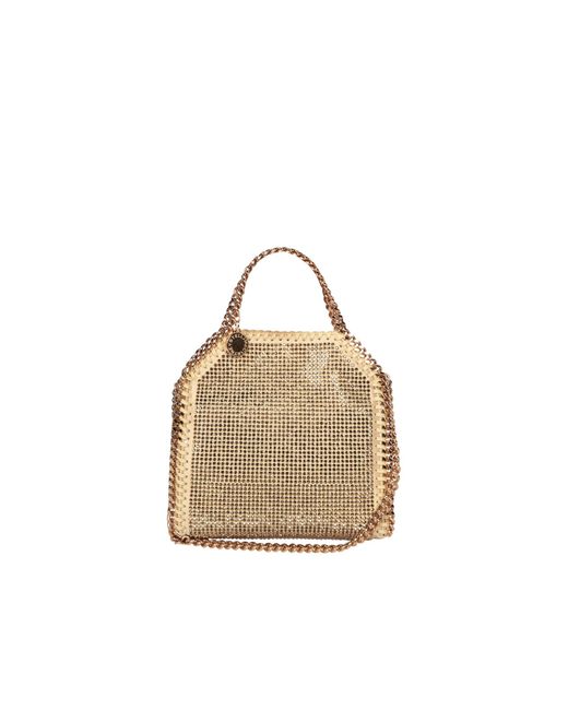 Stella McCartney Natural Embellished Micro Tote Bag