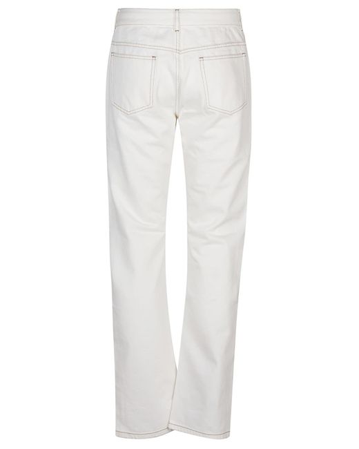 A.P.C. White Sureau 5 Pockets Jeans for men