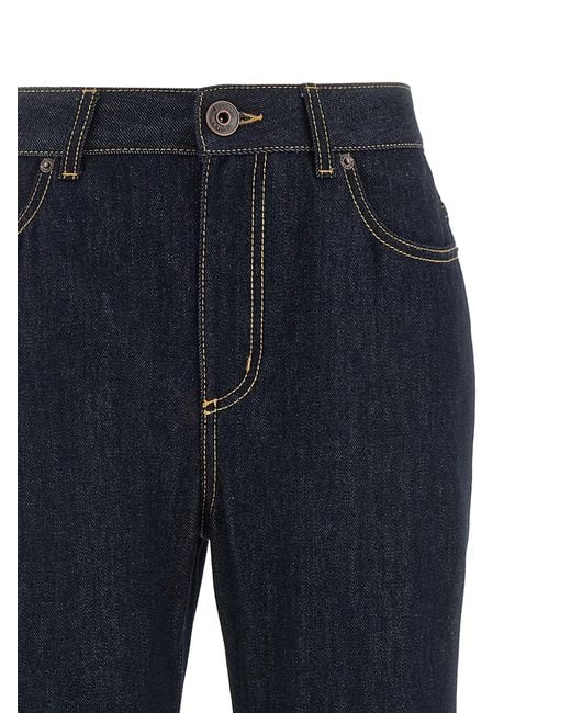 McQueen Blue Straight Leg Jeans