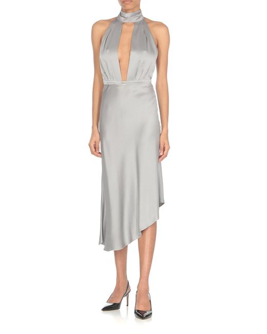 Elisabetta Franchi Gray Dresses Grey