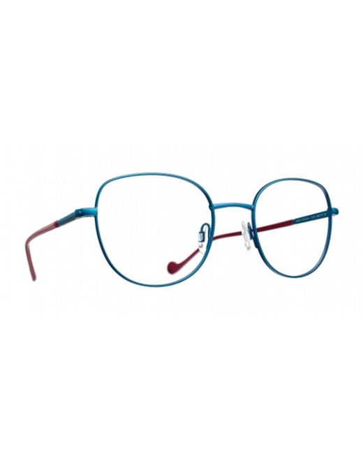 Caroline Abram Blue Mini Volga Metallo Eyeglass Frames