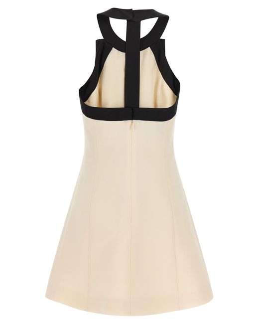Valentino Garavani Natural Virgin Wool Short Dress