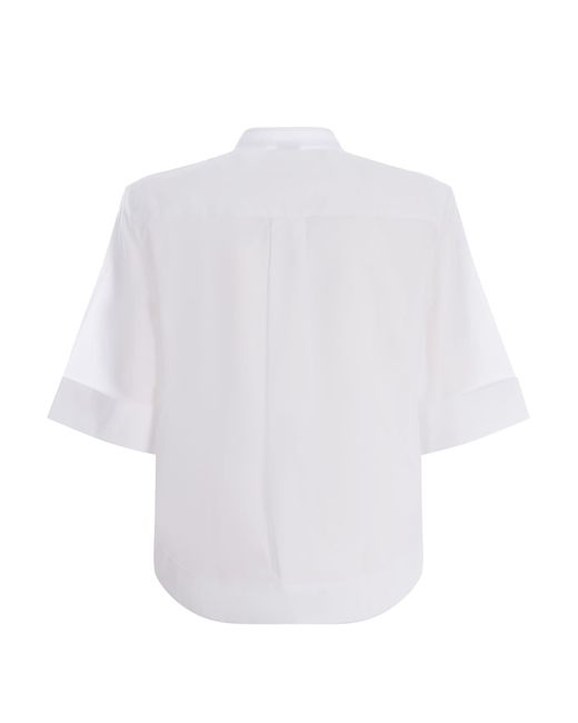 Fay White Shirt Made Of Cotton Poplin