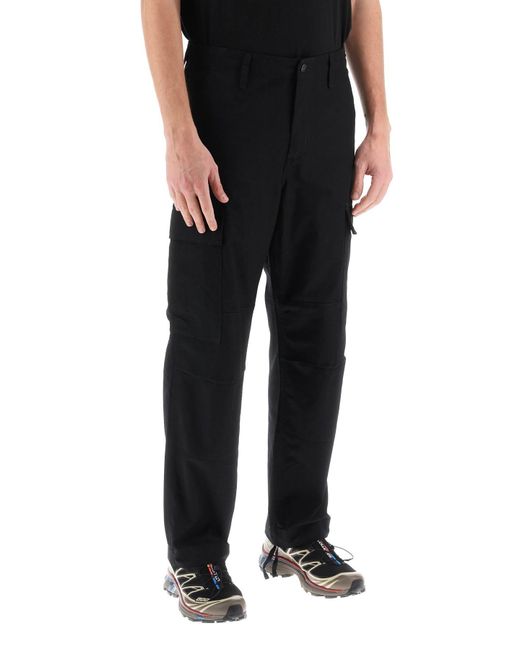 Carhartt Black Regular Cotton Ripstop Cargo Pants for men