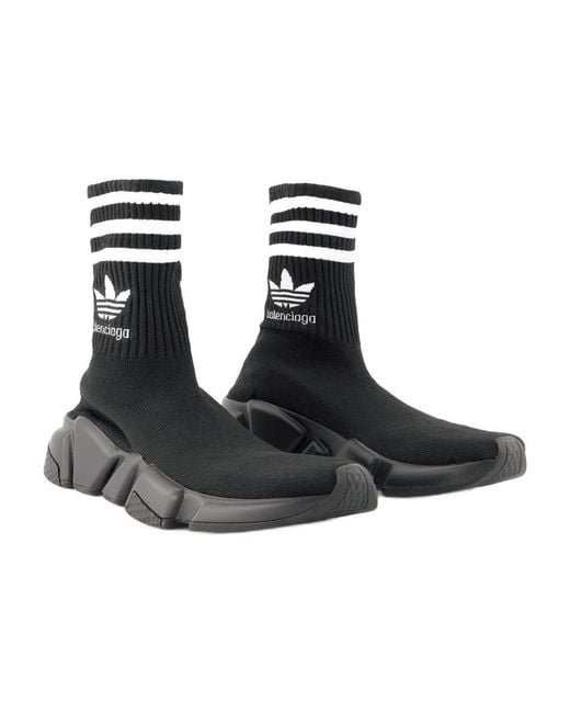 Balenciaga Black Speed Lt Adidas Sneakers