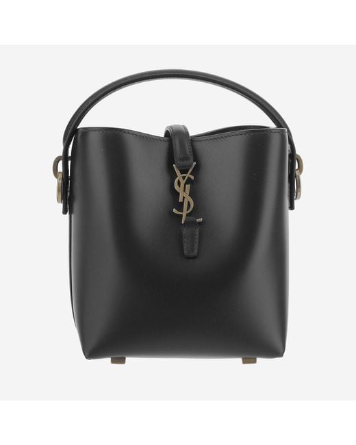Saint Laurent Black Shoulder Bag Le 37 Mini Calfskin