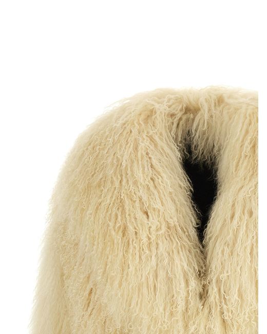 Blancha Natural Cashmere Biker Jacket Clothing