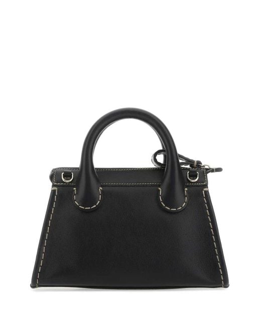 Chloé Black Edith Medium Top Handle Bag