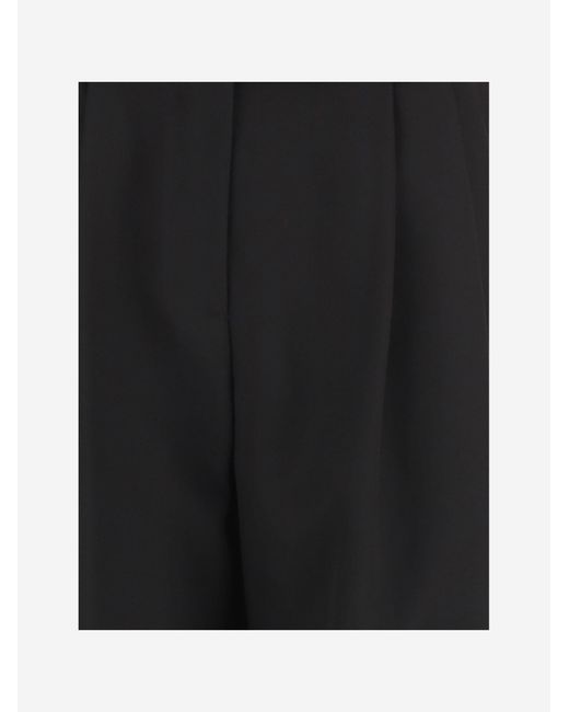 Giorgio Armani Black Silk Trousers