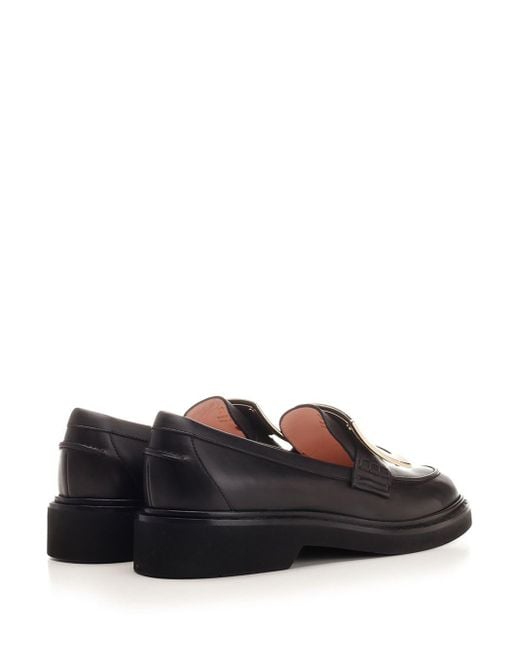 Roger Vivier Black Viv Loafers