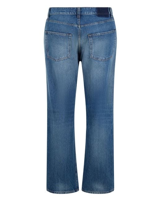 Maison Margiela Blue Denim Pants Light Cotton Regular & Straight-Leg Jeans for men