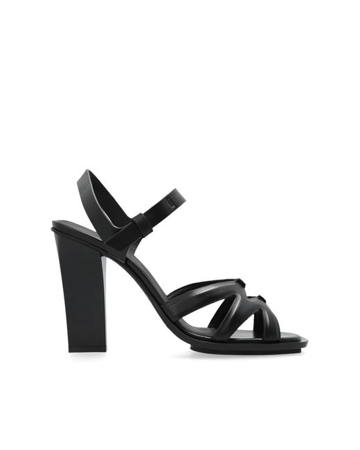 Max Mara ヒール Max Mara Women's Black Double High Heeled Sandals