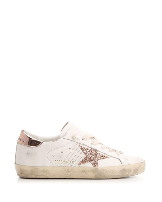 Golden Goose Deluxe Brand White Super Star Sneakers