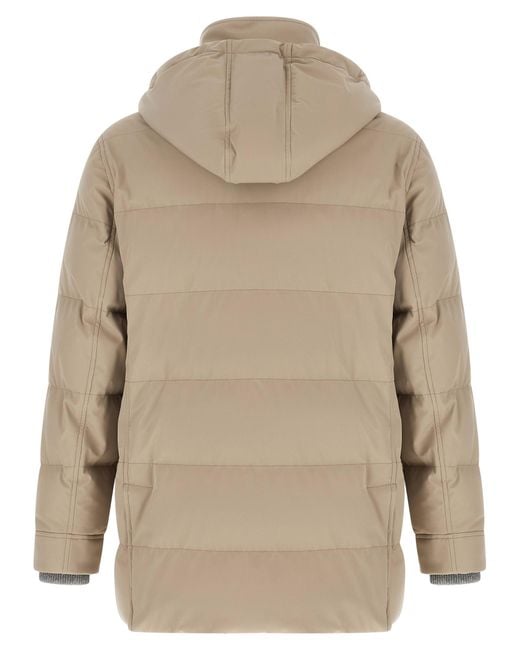 Brunello Cucinelli Natural Polyamide Parka Clothing for men