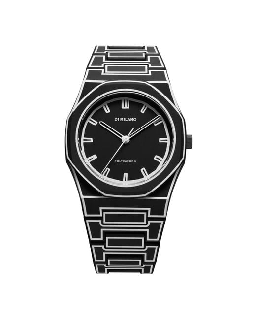 D1 Milano Black Sketch Watches for men
