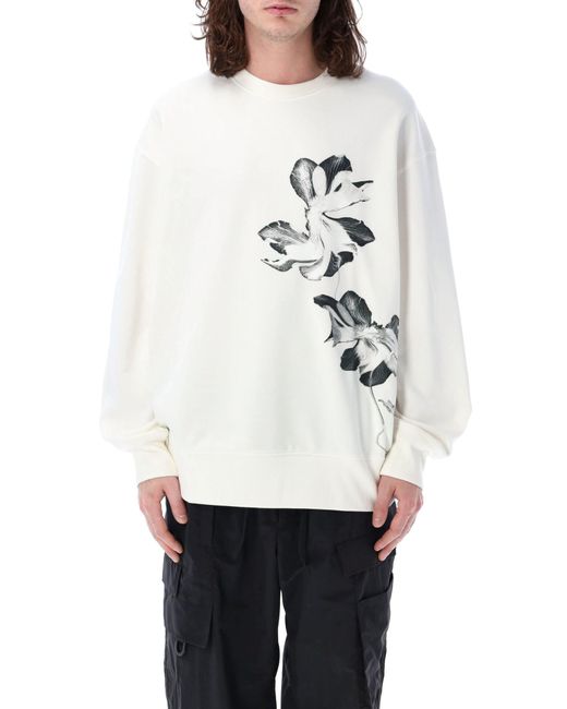 Y-3 White Graphic French Terry Sweatshirt