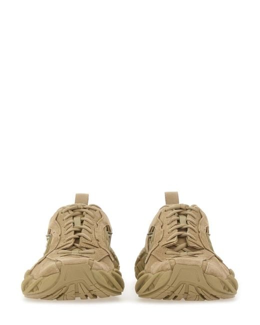 Balenciaga Natural Sneakers Monday Shoe Calf Leather Trainers for men