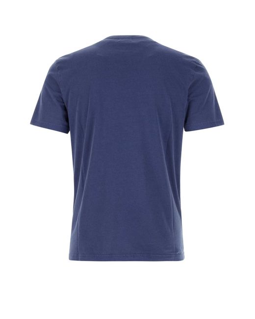 Woolrich Blue Cotton T-shirt for men