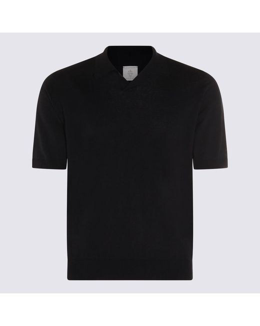 Eleventy Black T-Shirts And Polos Li Co for men