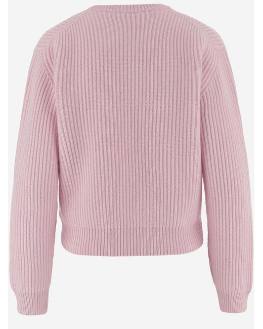 Jil Sander Pink Wool Sweater