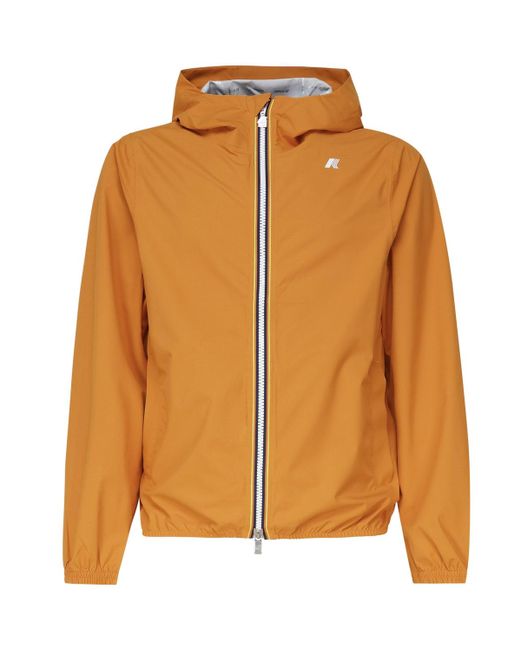 K-Way Orange Jack Stretch Dot Windproof Jacket for men