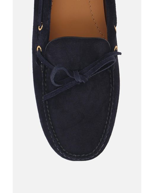 Car Shoe White Suede Driving Loafers