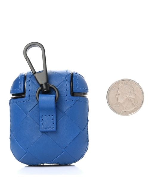Bottega Veneta Blue Airpods Case- Accessory for men