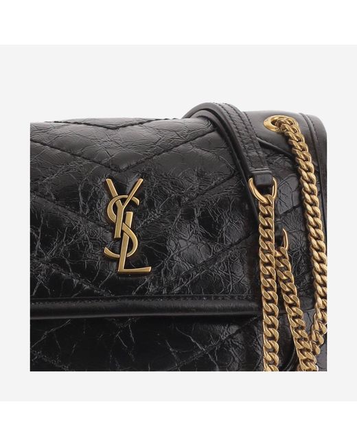 Saint Laurent Black Mini Leather Bag Niki Shoulder