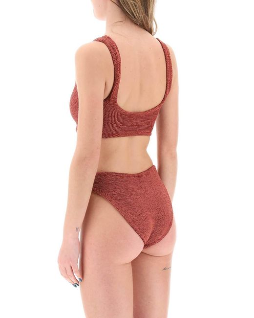 Hunza G Red Hallie Bikini Set