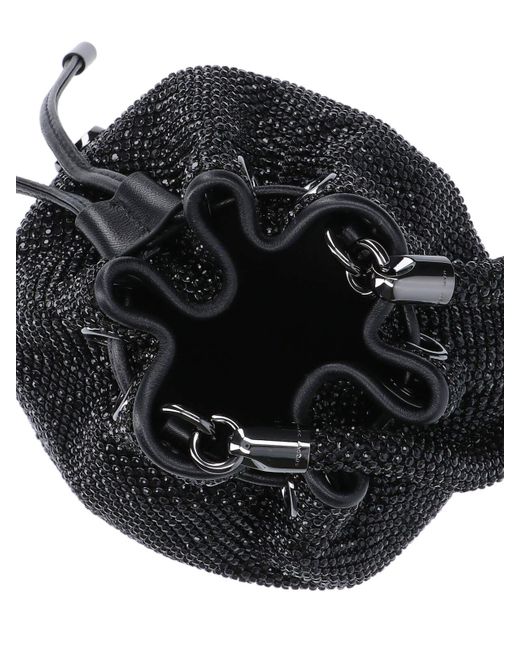 Marc Jacobs Black Logo Mini Bucket Bag