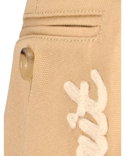 Gucci Natural Back Embroidered Shorts for men