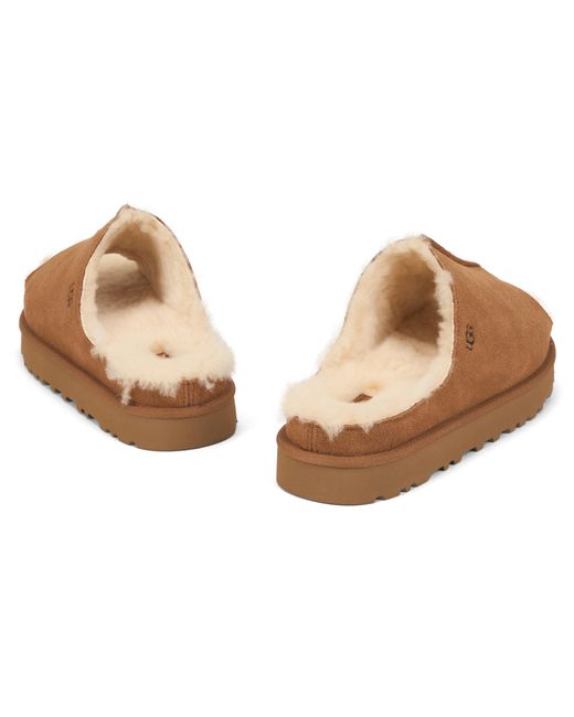 Ugg Brown Slippers Greenport Sheepskin Leather Sandal