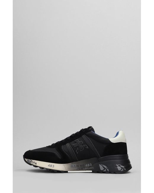 Premiata Black Lander Sneakers for men