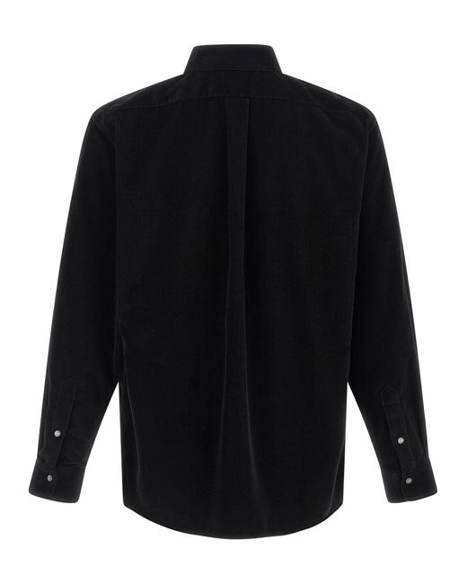 Fendi Blue Corduroy Shirt for men