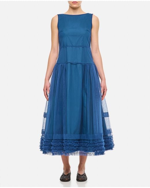 Molly Goddard Blue Nova Midi Dress