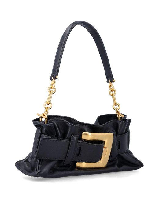 Balmain Black Anthem Mini Calfskin Bag