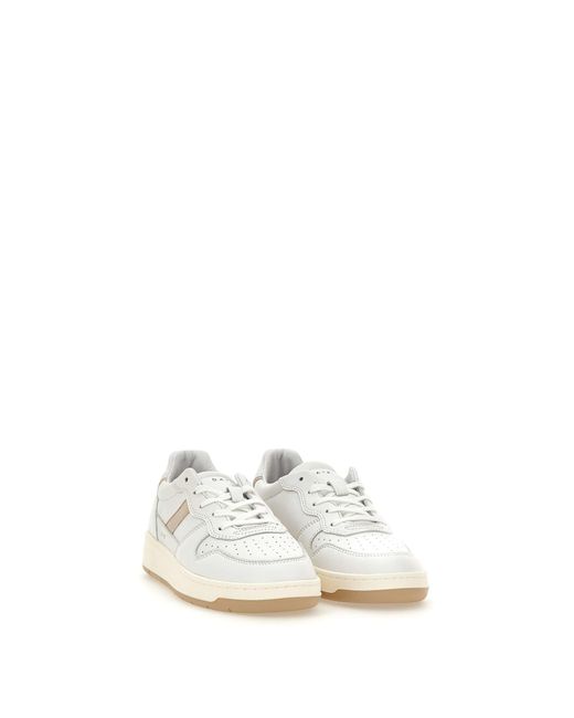 Date White Court 2.0 Soft Leather Sneakers