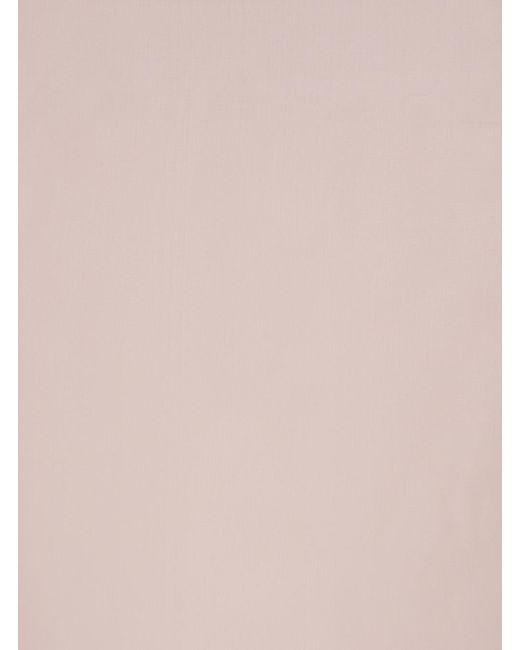 FEDERICA TOSI White Skirt With Back Zip Closure And Semi-Transparent Design