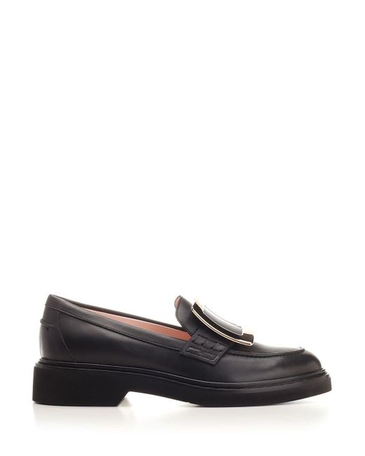 Roger Vivier Black Viv Loafers