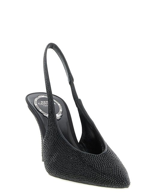 Rene Caovilla Black 'Jinny' Slingback