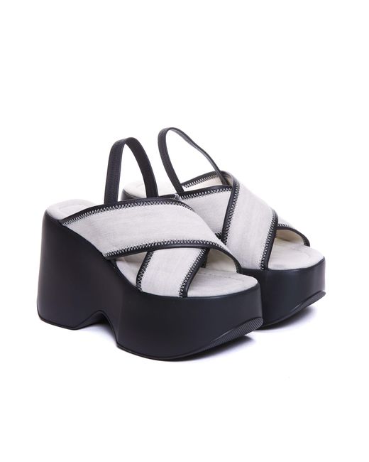 Vic Matié Blue Platform Sandals