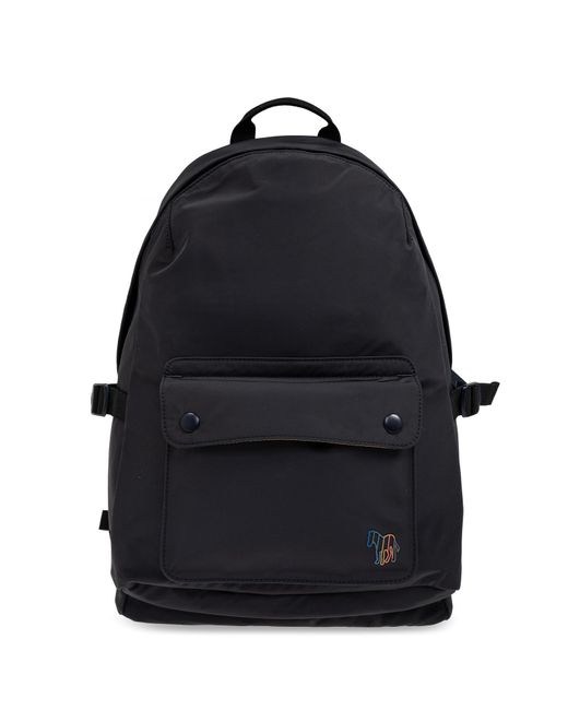 Paul Smith Blue Backpack With Logo for men