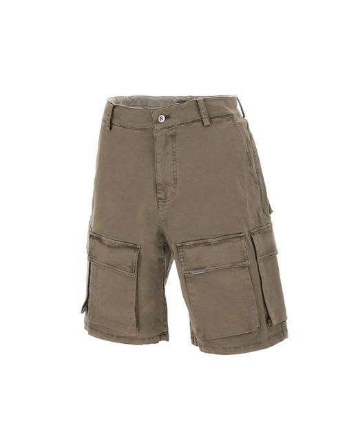 Represent Gray Washed Shorts for men