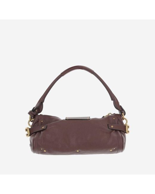 Chloé White Leather Shoulder Bag Paddington