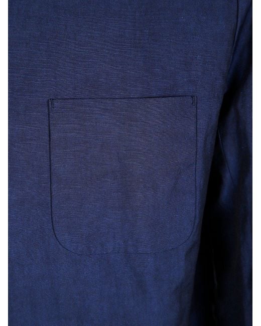 Paul Smith Blue Slub-Textured Work Jacket for men