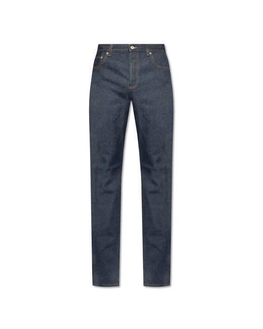 Gucci Blue Jeans With Straight Legs for men