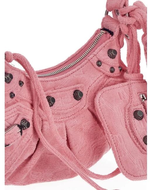 Balenciaga Pink Le Cagole Xs Sponge Bag