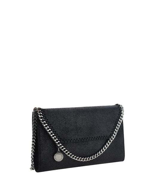 Stella McCartney Black Mini Falabella Shoulder Bag Polyester