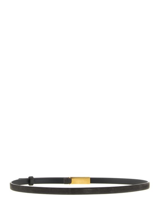 Khaite Black Calfskin Regular Belt