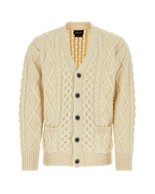 Howlin' By Morrison Natural Ivory Wool Blindflowers Cardigan for men